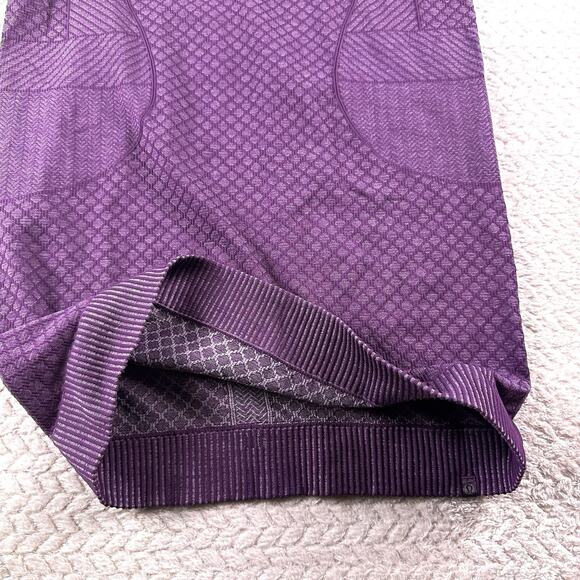 Lululemon Rest Less Hoodie Womens 6 Running Athletic Base Layer Purple Patchwork - Picture 5 of 10